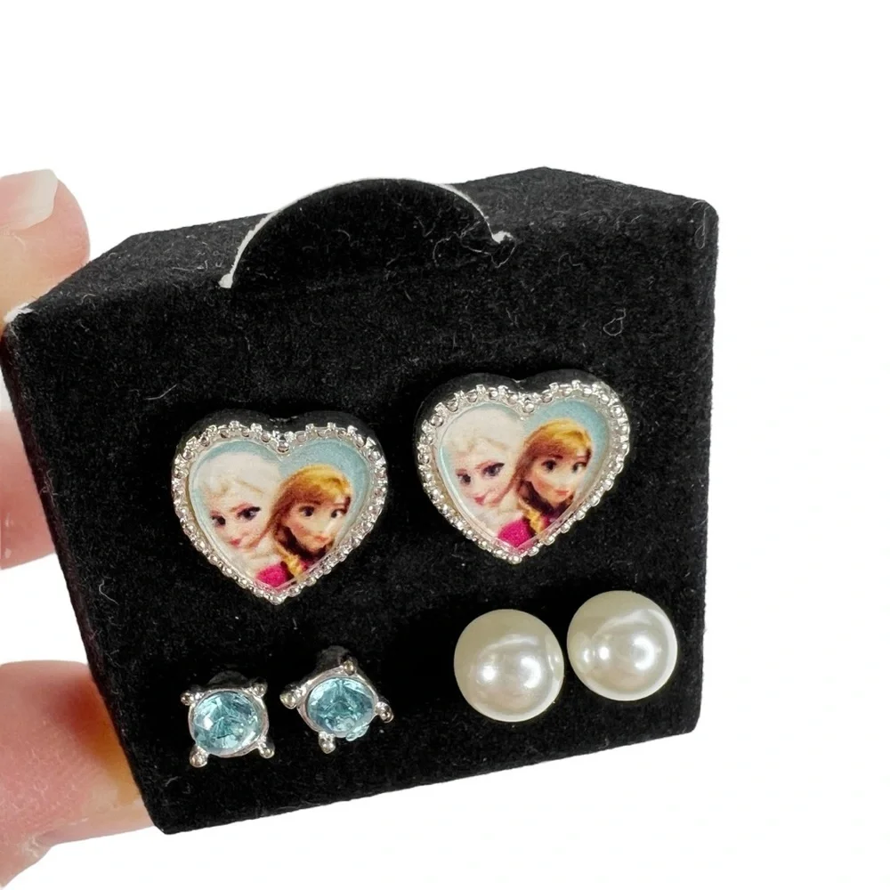 Avon Frozen Enchanted Girls Pierced Earrings Mix and Match 3 Pairs